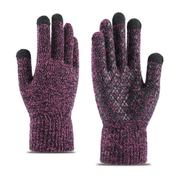 Details about   Fashion Winter Snow Gloves Touchscreen Windproof Thickness Knit Thermal Unisex 